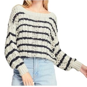 LINE Cleo Open Cable Knit Sweater